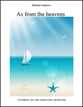 As From the Heavens Instrumental Parts choral sheet music cover